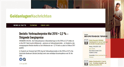 Desktop Screenshot of geldanlagen-nachrichten.de